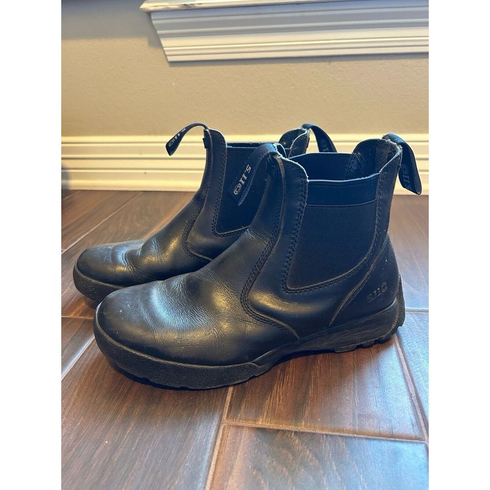 5.11 Tactical Men's Black Chelsea Slip-On Tactical Boots